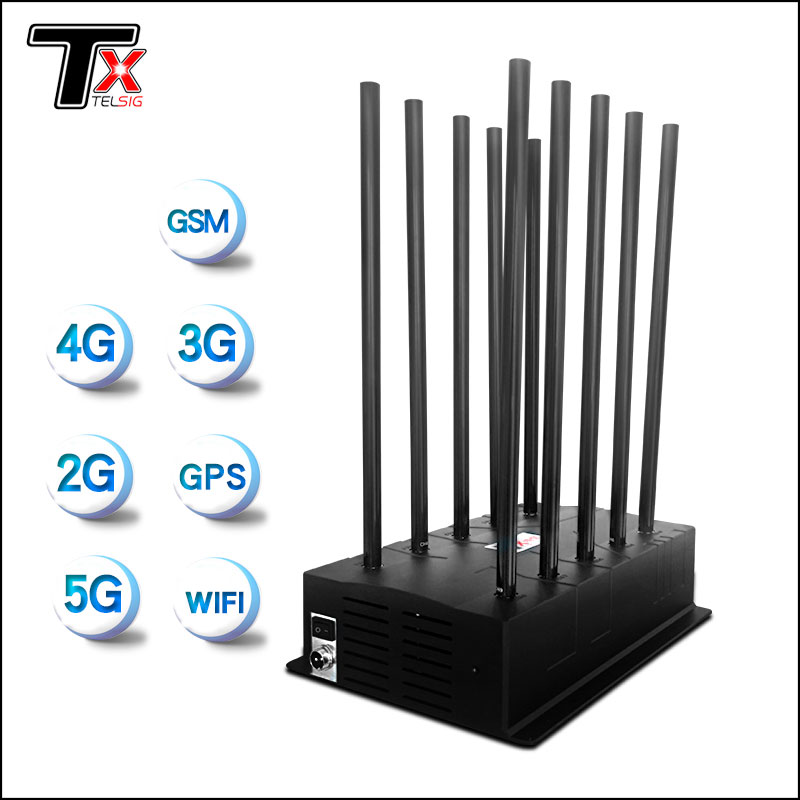 Bộ gây nhiễu tín hiệu điện thoại công suất cao 4G 5G